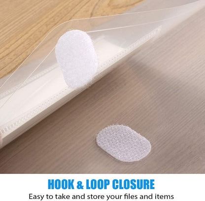 Sooez 10 Pack Plastic Envelopes File Folders, Clear Folder for Document US