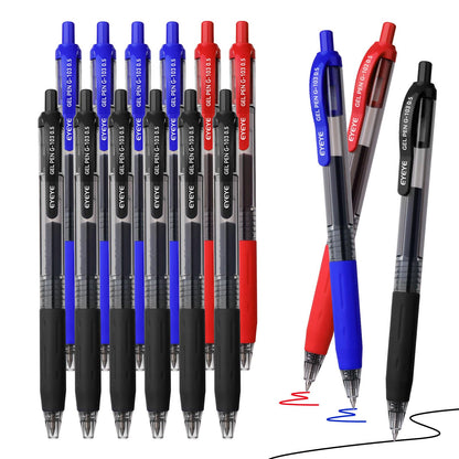 EYEYE G-103 Gel Pens, Black Ink, 0.5mm Extra Fine Point, Pack of 10