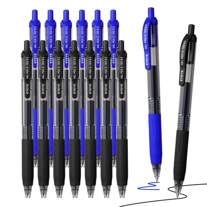EYEYE G-103 Gel Pens, Black Ink, 0.5mm Extra Fine Point, Pack of 10