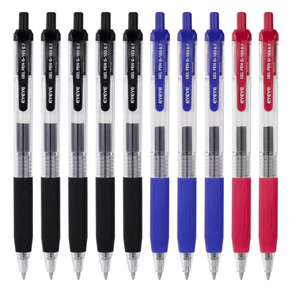 EYEYE G-103 Gel Pens, Black Ink, 0.5mm Extra Fine Point, Pack of 10