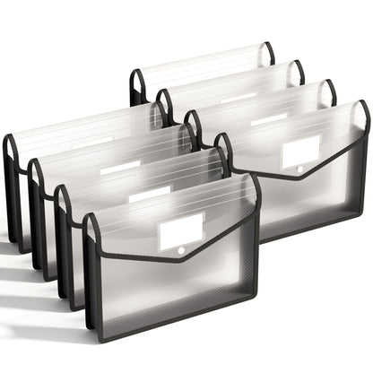 ABC life 6 Pack Plastic File Folder, Colorful File Folder Organizer
