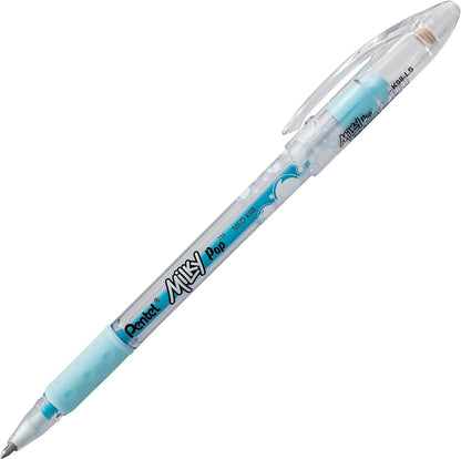Pentel Arts Milky Pop Pastel Gel Pen, 0.8mm Medium Line, Assorted Colors, Pack of 8 (K98PABP8M)