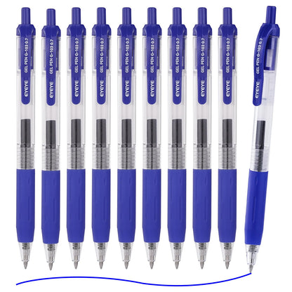 EYEYE G-103 Gel Pens, Black Ink, 0.5mm Extra Fine Point, Pack of 10