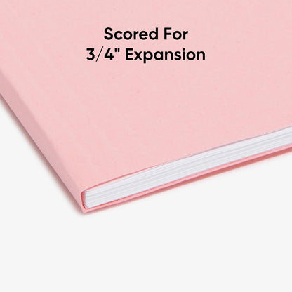 Smead Hanging File Folders with Tabs, Letter Size, Pink, 25 Count