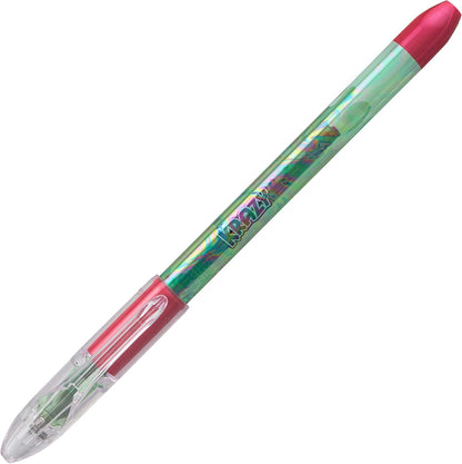 Pentel Arts Krazy Pop Iridescent Gel Pen, (1.0mm) Bold Line, Assorted Ink, Pack of 4 (K91PABP4M3)
