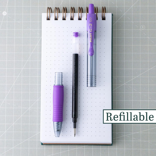 PILOT G2 Premium Gel Pens, Fine Point 0.7mm, Purple Ink, 12-Pack