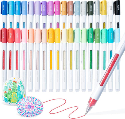 Ohuhu Acrylic Gel Pens 36 Colors 0.7MM Fine Tip Acrylic Paint Pens-Wai Momi