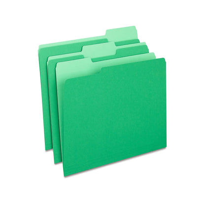 Staples File Folders, Letter Size, 1/3-Cut Tabs, Purple, 100/Pack