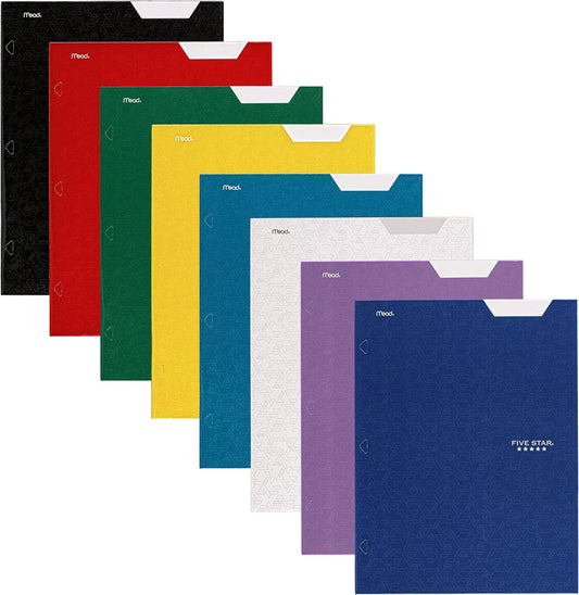 Five Star 4-Pocket Folder, 12.5" x 9.5", Holds Letter Size Paper, 1 Count, Color Selected for You (33106)