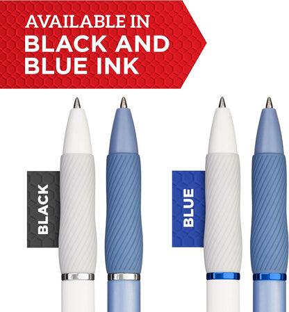 Sharpie S-Gel Gel Pens, Frost Blue Barrel, Black Ink, Medium Point (0.7mm), 4 Count - School, Office Supplies, For Journaling, Writing, Note-Taking