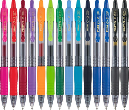 PILOT G2 Premium Gel Pens, Bold Point 1.0mm, Assorted Inks, 14-Pack