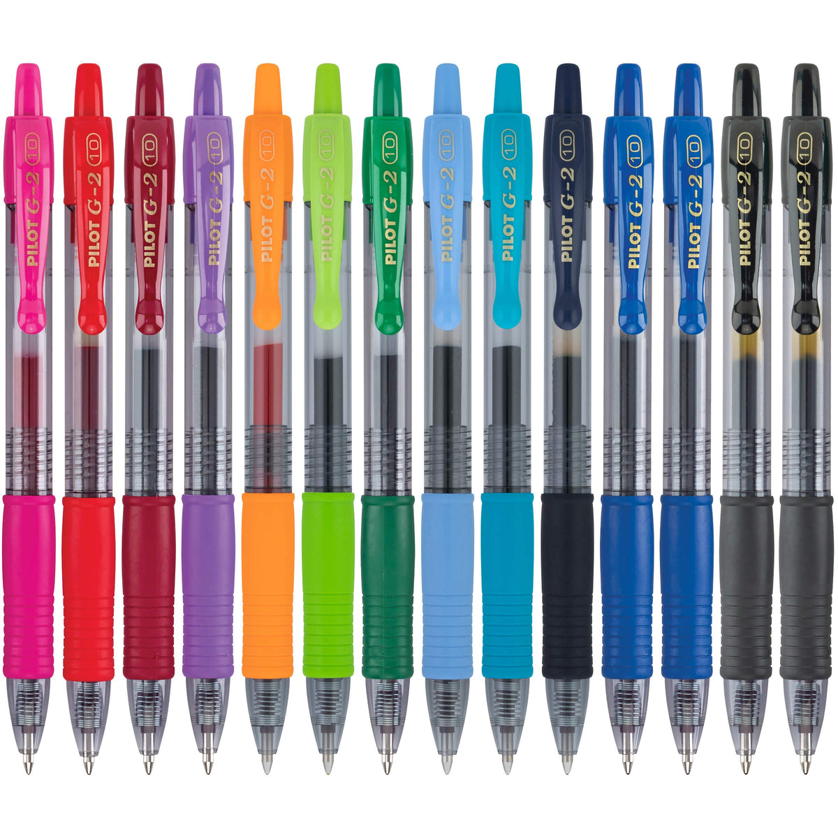 PILOT G2 Premium Gel Pens, Bold Point 1.0mm, Assorted Inks, 14-Pack