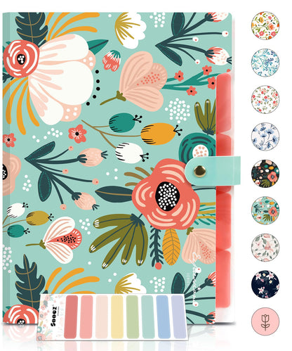 Sooez File Folders Organizer, Folders with 5 Pockets, Folders for Documents