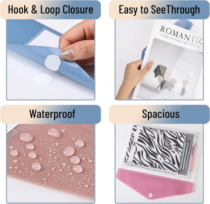 Mr. Pen- Clear Plastic Envelopes File Folders, 10 Pack, A4, Letter Size