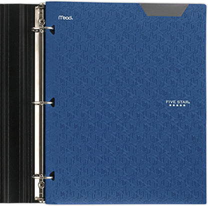 Five Star 2-Pocket Folder, Plastic Folder with Stay-Put Tabs, Fits 3-Ring Binder, Holds 8-1/2" x 11" Paper, Pacific Blue (333420C-ECM)